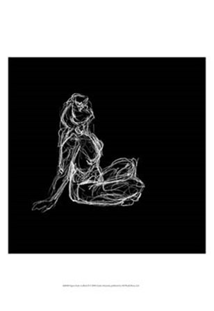 Figure Study on Black II by Charles Swinford art print