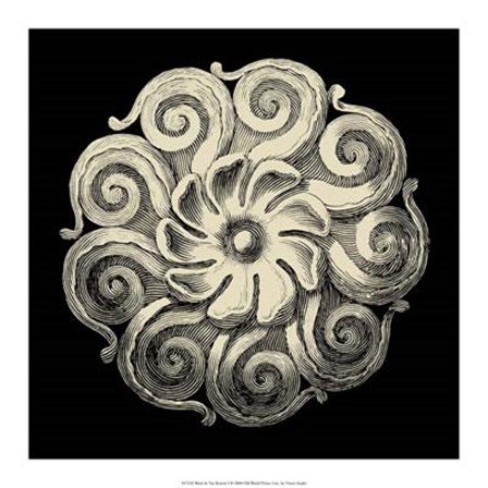 Black and Tan Rosette I by Vision Studio art print