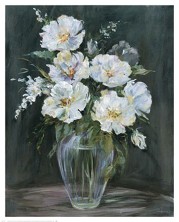 Silver Flowers by Liv Carson art print