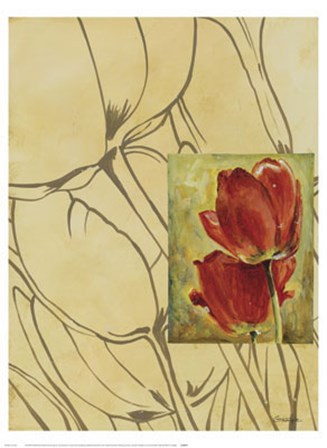 Fleur De Fleur II by Georgie art print