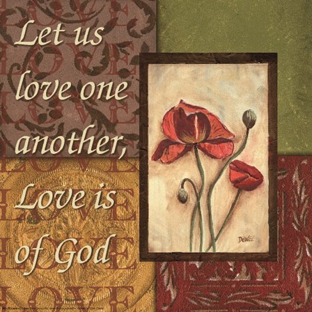 Spice 4 PatchLET US LOVE by Debbie DeWitt art print