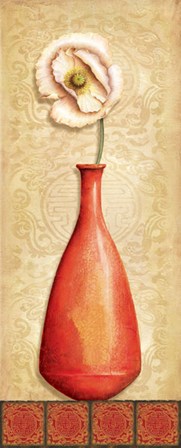 Asian Red III - mini by Delphine Corbin art print