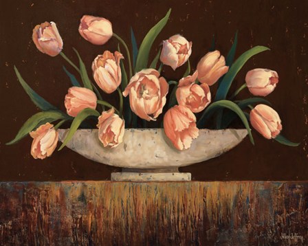 Elegant Tulips - mini by Jillian Jeffrey art print