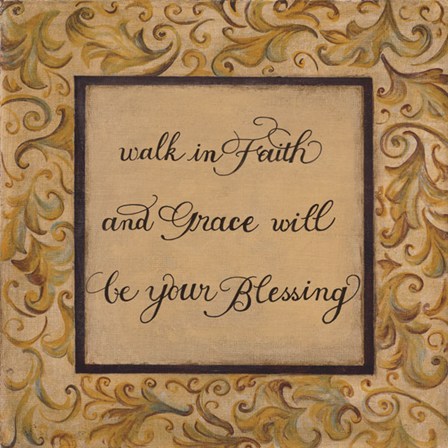 Walk in Faith by Pamela Smith-Desgrosellier art print