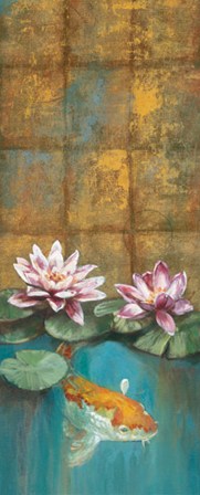 Golden Koi I - mini by Selina Werbelow art print
