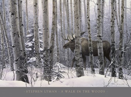 A Walk in the Woods by Stephen Lyman art print