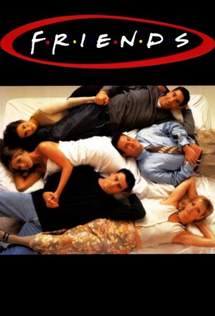 Friends (TV) Lying on Bed art print