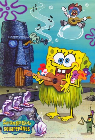 SpongeBob SquarePants - Hula art print