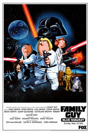 Family Guy Star Wars art print