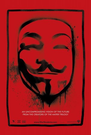 V for Vendetta Mask art print