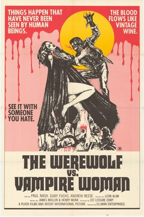 Werewolf vs. the Vampire Women art print