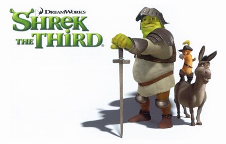 Shrek the Third Knight art print