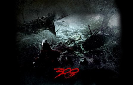 300 Ocean Battle art print