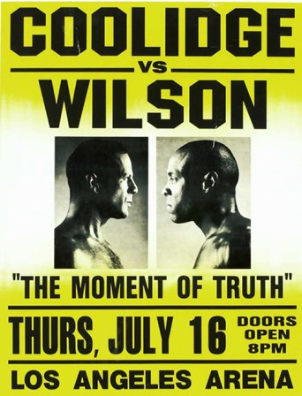 Coolidge vs. Wilson Fight art print