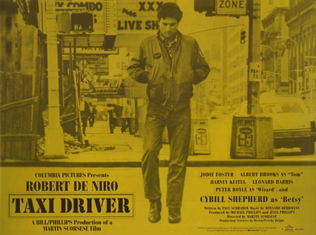 Taxi Driver Yellow Horizontal art print