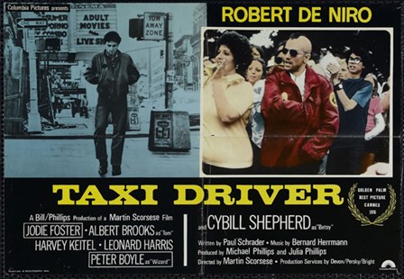 Taxi Driver Robert De Niro art print