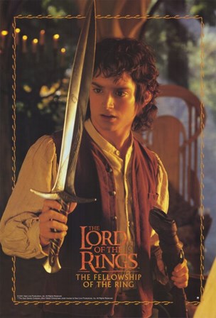 Lord of the Rings: Fellowship of the Ring Frodo with Sword art print