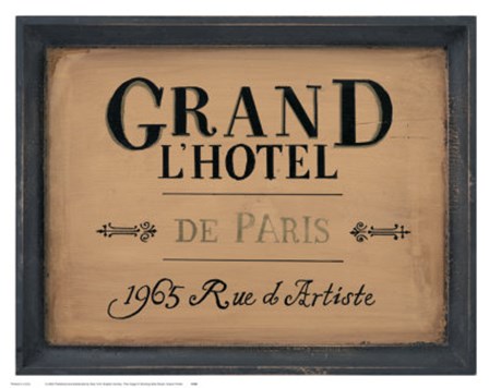 Grand l&#39;Hotel by Working girls studio art print