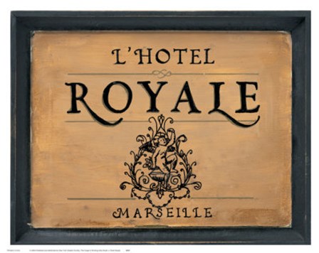 L&#39;Hotel Royale by Working girls studio art print