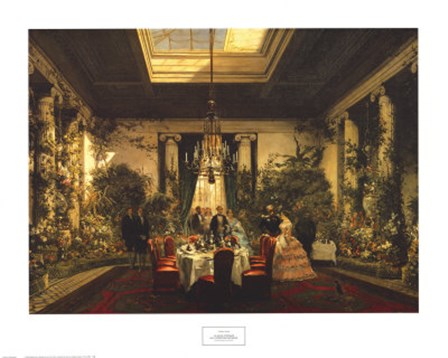 La Salle a Manger de la Princesse Mathilde by Charles Giraud art print