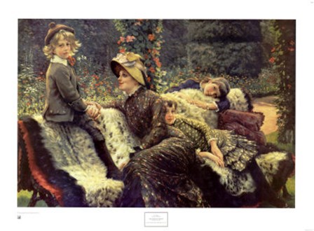 The Garden Bench by James Jacques Joseph Tissot art print