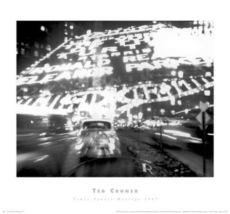 Times Square Montage 1947 (small) by Ted Croner art print