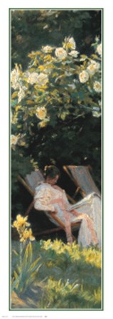 Havepartie Med Marie Kroyer by Peder Severin Kroyer art print