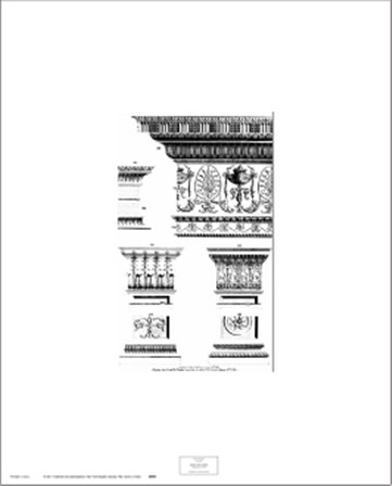 Neoclassical Entablature by Michelangelo Pergolesi art print