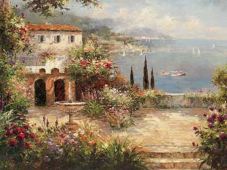 Mediterranean Villa by Peter Bell art print