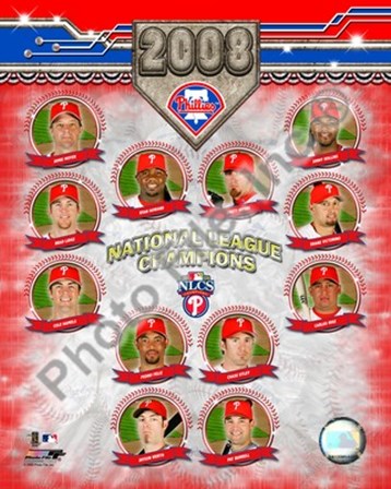 2008 Philadelphia Phillies National League Champions Composite art print