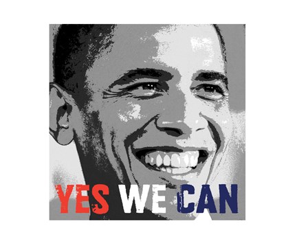 Barack Obama:  Yes We Can art print