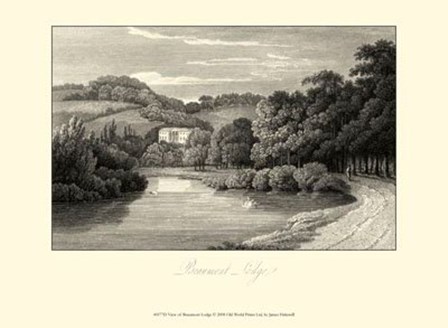 View of Beaumont Lodge by James Hakewill art print