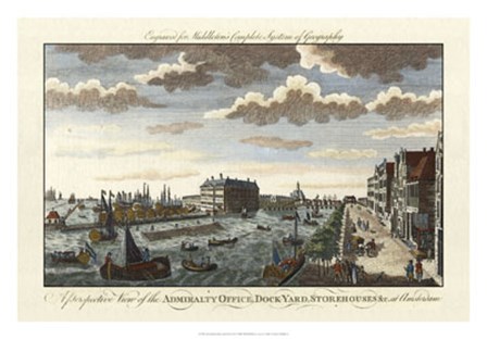 Amsterdam Harbor &amp; Dock-yard by Charles Theodore Middleton art print