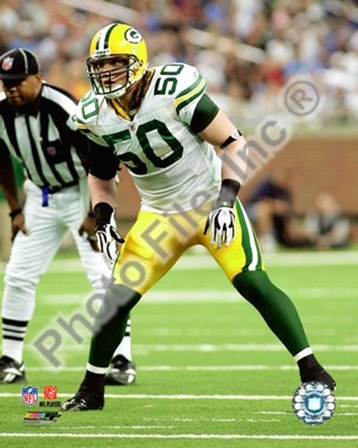 A.J. Hawk 2008 Action art print