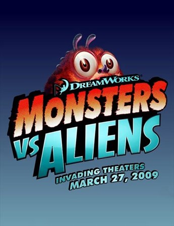 Monsters vs. Aliens, c.2009 - style B art print