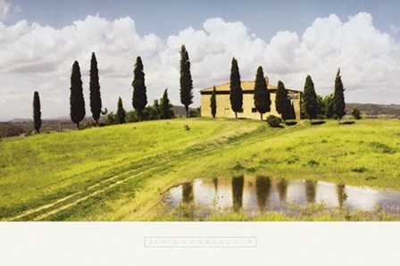 Tuscan Hillside by Jim Chamberlain art print