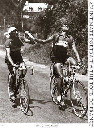 Archrivals Gino Bartali and Fausto Coppi by Presse &#39;e sports art print