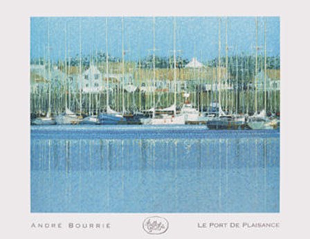 Le Port De Plaisance by Andre Bourrie art print