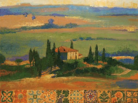 Tuscany Hill by Liz Jardine art print