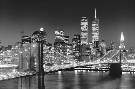 New York, New York, Brooklyn Bridge by Henri Silberman art print