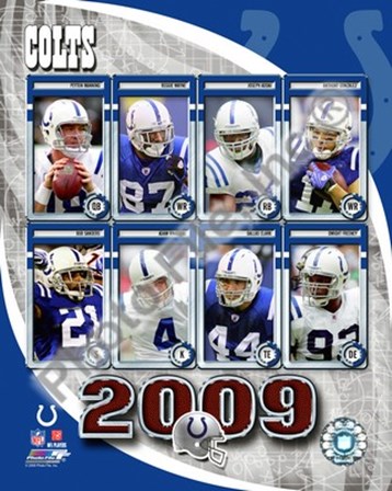 2009 Indianapolis Colts Team Composite art print