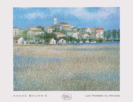 Les Herbes Du Rivage by Andre Bourrie art print