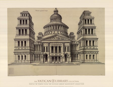Portail de Temple, (The Vatican Collection) art print