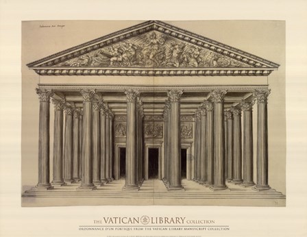 Ordonnance d&#39;un Portique, (The Vatican Collection) art print