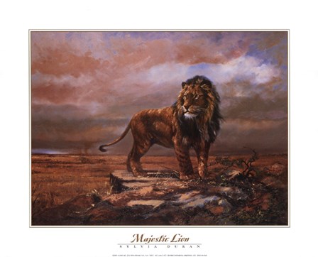 Majestic Lion by S. Duran art print