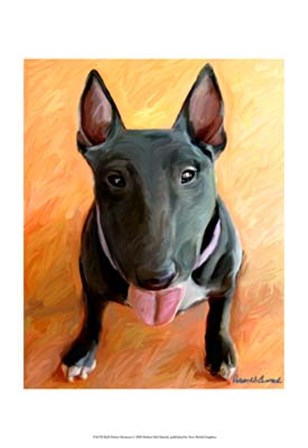 Bull Terrier Rhino by Robert McClintock art print