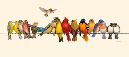 Bird Menagerie I by Wendy Russell art print
