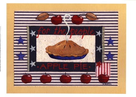 Americanna Apple Pie by Wendy Russell art print