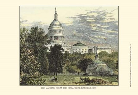 Capitol From the Botanical Gardens by Karst art print