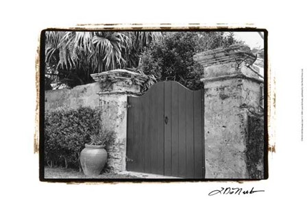 Old Bermuda Gate I by Laura Denardo art print